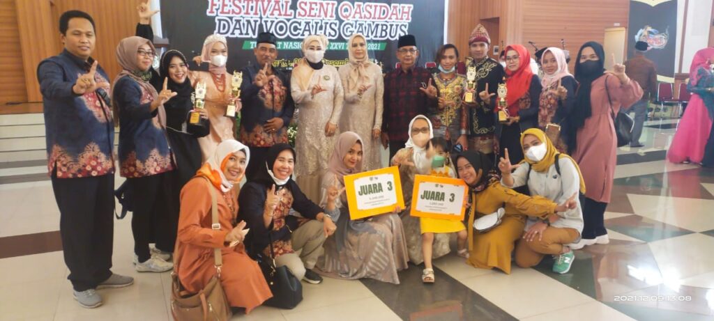 Sumsel Pertahankan Juara di Kancah Festival Seni Qasidah Berskala Besar 2021