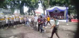 Polres Lahat Gelar Simulasi Pengamanan Pilkades Serentak