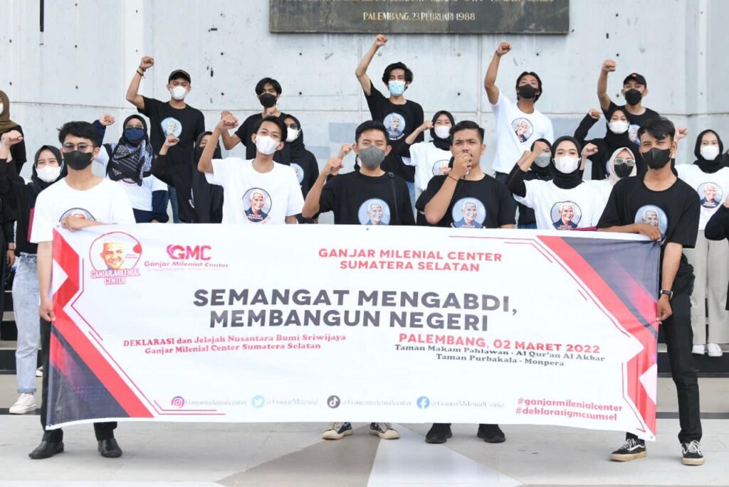 Santun dan Cerdas, Ganjar Milenial Sumsel Deklarasi Dukung Ganjar Presiden 2024