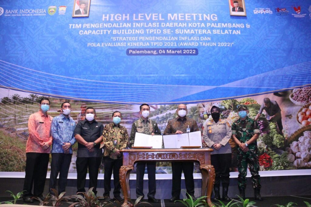 Tingkatkan Strategi TPID,  BI Dan Pemkot Palembang Adakan MoU