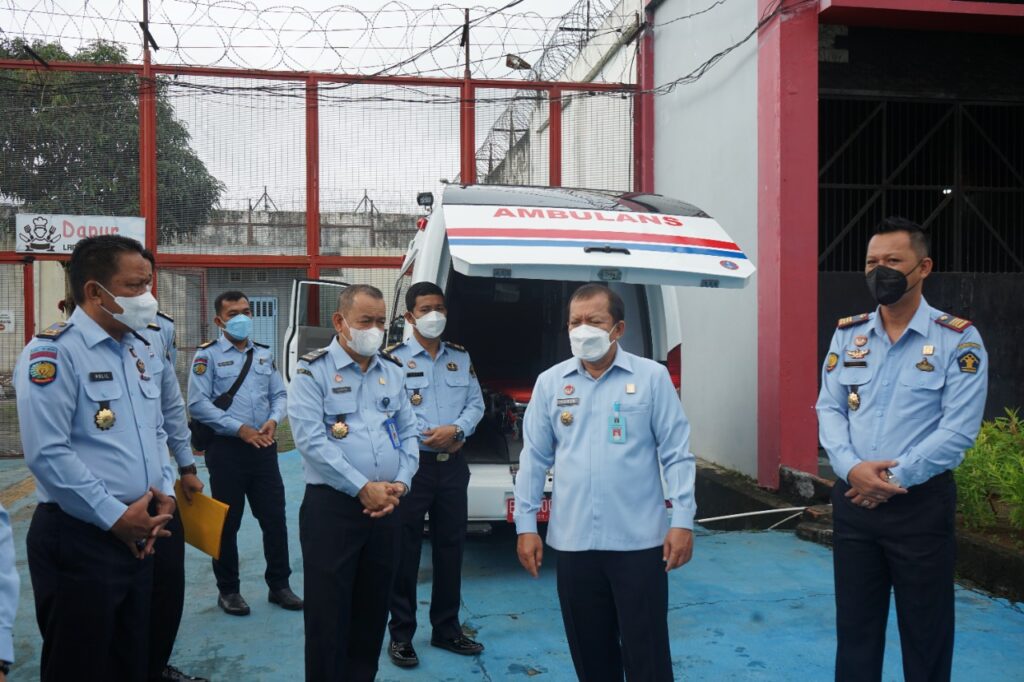 Kunjungi Lapas Kayuagung Kakanwil Kemenkumham Sumsel Ingatkan Petugas Tetap Waspada