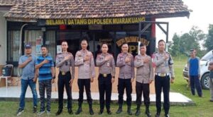 Polsek Muara Kuang Terima Kunjungan Mahasiswa PTIK