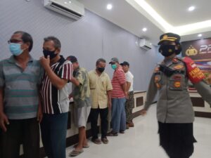 Grebek Lapak Judi Di Terminal Sako,  Polresta Palembang Amankan 13 Pemain Judi