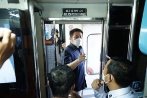 Jelang Arus Mudik, Herman Deru Pastikan Kesiapan Stasiun KA Kertapati Palembang
