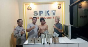 Kawanan Pencuri Besi Jalan Tol Inderalaya – Prabumulih Dibekuk Polisi