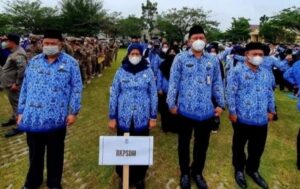 Tingkatkan Kinerja Pegawai Usai Libur, Pemkab Ogan Ilir Gelar Apel Gabungan