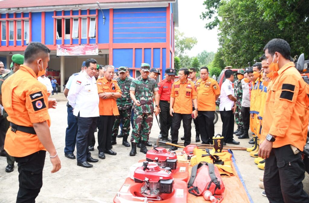 Danrem 044/Gapo Tinjau Kesiapan Kabupaten Banyuasin Dalam Penanganan Karhutla