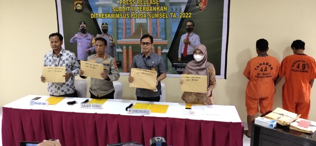 Gelapkan Dana Nasabah Hinggal Milyaran Rupiah, Dua Agen Brilink Dicocok Tim Ditreskrimsus Polda Sumsel