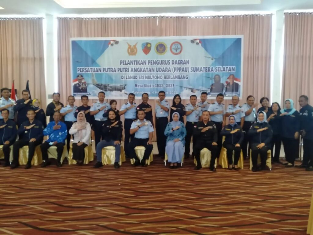 Ketum PPPAU Lantik Pengurus Daerah Sumsel Di Lanud SMH Palembang