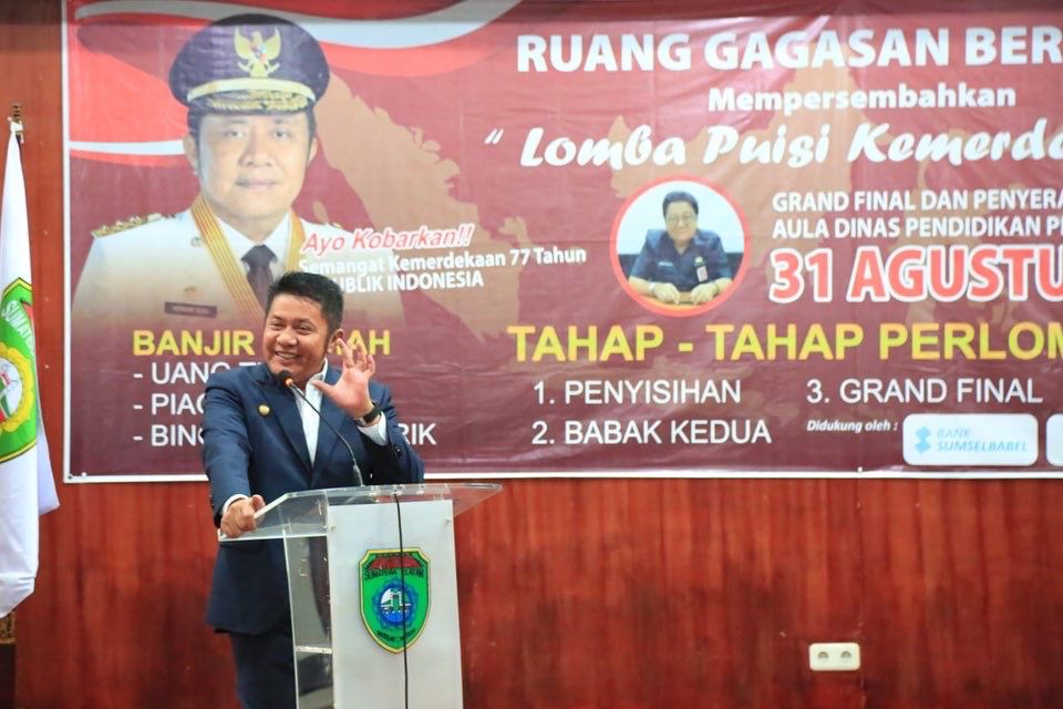 Hadiri Grand Final  Baca Puisi, Herman Deru : Seni Tulis dan  Baca Puisi Gencar Digalakan  Disekolah-sekolah