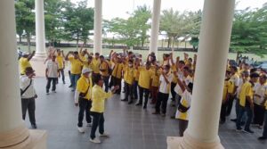 Isu PAW Masih Panas Di Tubuh Fraksi Golkar OI, Kader Golkar Gelar Aksi Di Kantor DPRD OI