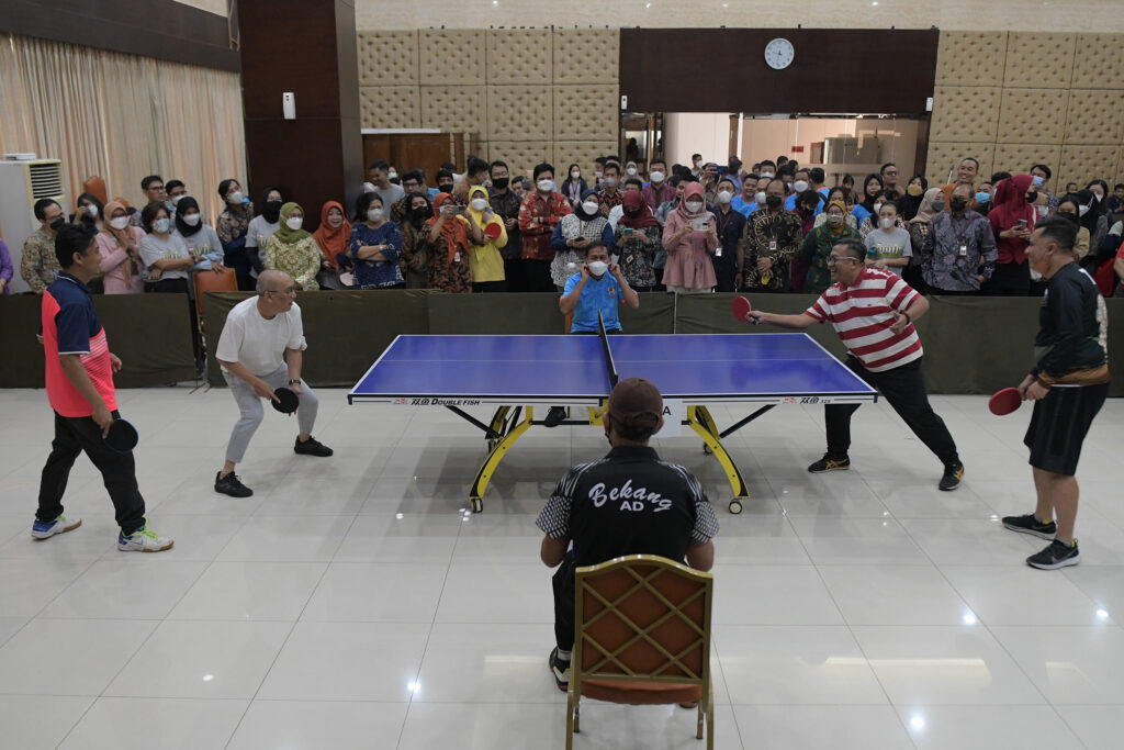 Peringati Sumpah Pemuda, Setkab Gelar Turnamen Tenis Meja