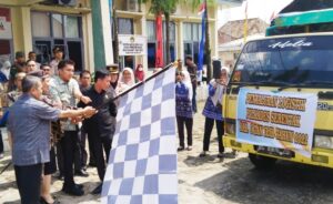 Bupati OI Lepas Secara Resmi Distribusi Logistik Pilkades OI 2022