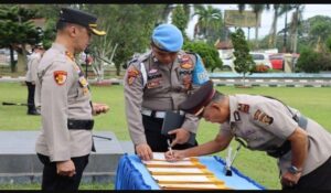 Polres OI Rotasi Jabatan Tujuh Perwiranya