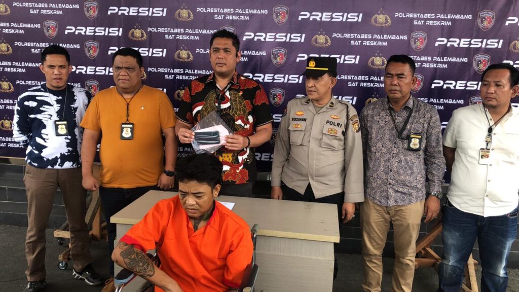 Resahkan Sopir Yang Melintas, Aksi Premanisme Arya Dihentikan Polresta Palembang