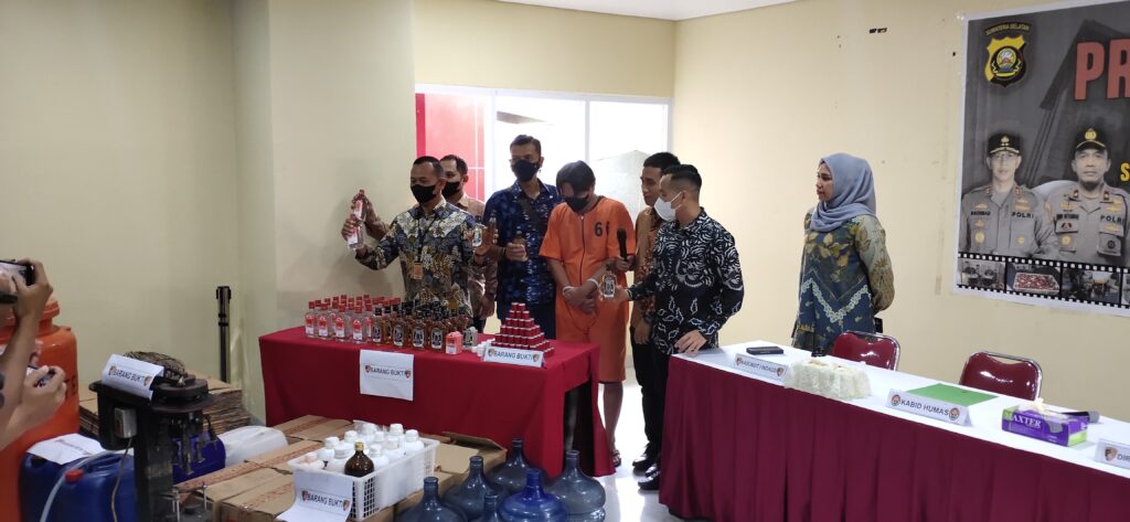 Pengoplos Miras Ditangkap Polisi, Edarkan Ke Beberapa Wilayah Sumsel