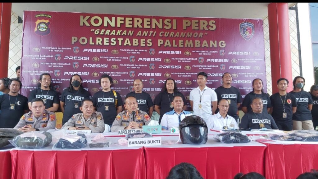 Dalam 20 Hari, Polisi Berhasil Ungkap 96 Kasus Curanmor Di Palembang