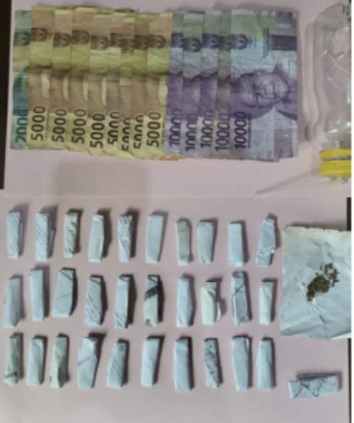 Polres OI Tangkap Pengedar Ganja, 32 Paket Siap Edar Diamankan