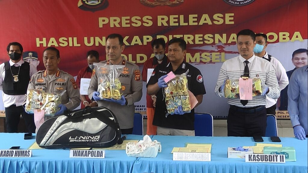 Bawa Sabu 20 Kg Saat Malam Pergantian Tahun, Dua Pria Asal Lampung Ditangkap Ditresnarkoba Polda Sumsel