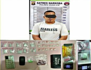 Resahkan Warga, Bandar Narkoba Desa Kerinjing Ogan Ilir Ditangkap Polisi