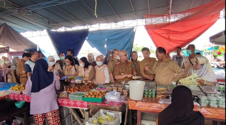 Pastikan Tak Ada Zat Berbahaya Pada Makanan, BPOM Sidak Pasar Persada Indralaya