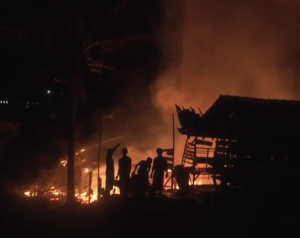 Peternakan Terbakar Puluhan Kambing Hangus Si lahap Jago Merah