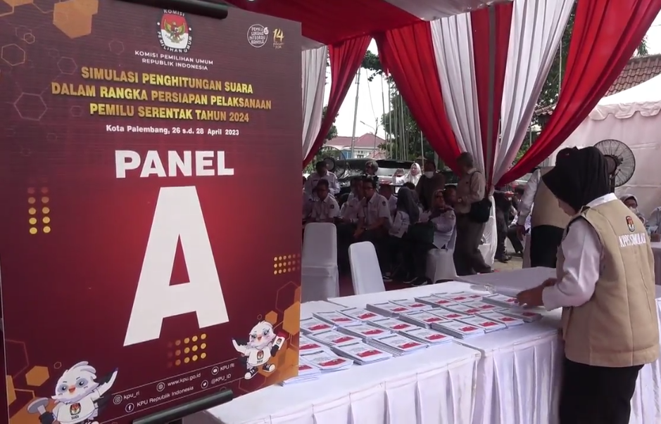 KPU Simulasi Model Penghitungan Dua Panel