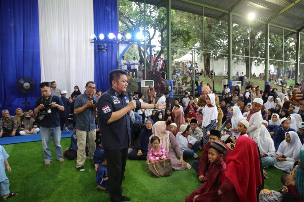 Dipenghujung Ramadhan 1444 H, Herman Deru Berbagi Keceriaan Bersama 1000 Anak Yatim Piatu