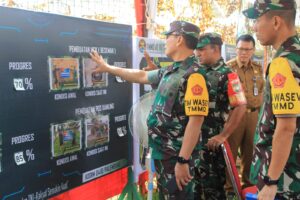 Tim Wasev TNI AD Tinjau Program TMMD ke-116 Kodim 0418/Palembang