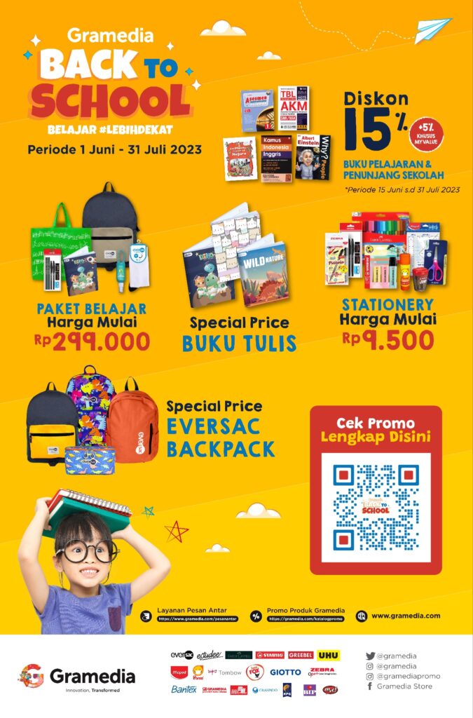 Lebih Dekat Dengan Pelajar, Gramedia Palembang Burlian berikan Promo Menarik Hingga 31 Juli 2023