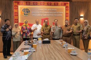 Datangi BPN Sumsel Harnojoyo Upayakan Sertifikat Tanah Warga Palembang