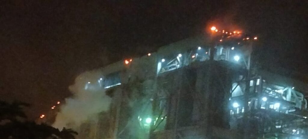 Pabrik Counvire STG PT Pusri Kebakaran