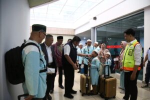 Gubernur Herman Deru Lepas Penerbangan Perdana Rute Internasional Palembang- Madinah