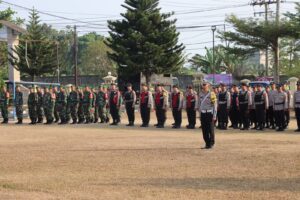 Polres OI Lakukan Apel Gelar Pasukan Operasi Zebra 2023