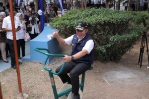 Peduli Dengan Lansia, Herman Deru Resmikan Taman Lansia Inisiasi Forsikada Sumsel