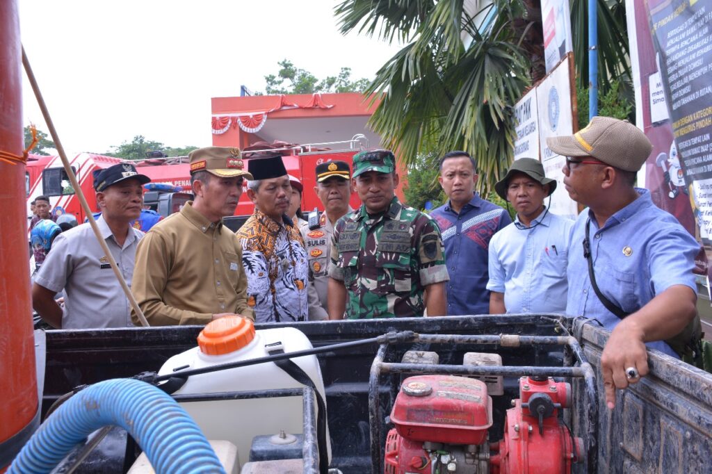 Ratu Dewa Resmikan Posko Penanggulangan Karhutlah Di Palembang