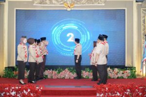 Pj Gubernur Agus Fatoni Buka Rakerda Kwartir Daerah Gerakan Pramuka Sumsel