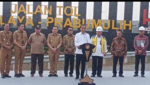 Presiden Jokowi Resmikan Tol Indralaya Prabumulih