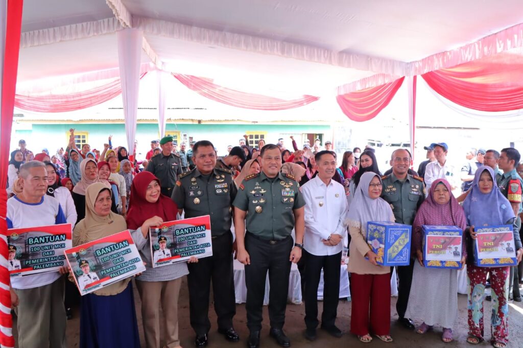 Danpuster TNI AD Apresiasi Program 100 Tangki Septik HALS Di Palembang