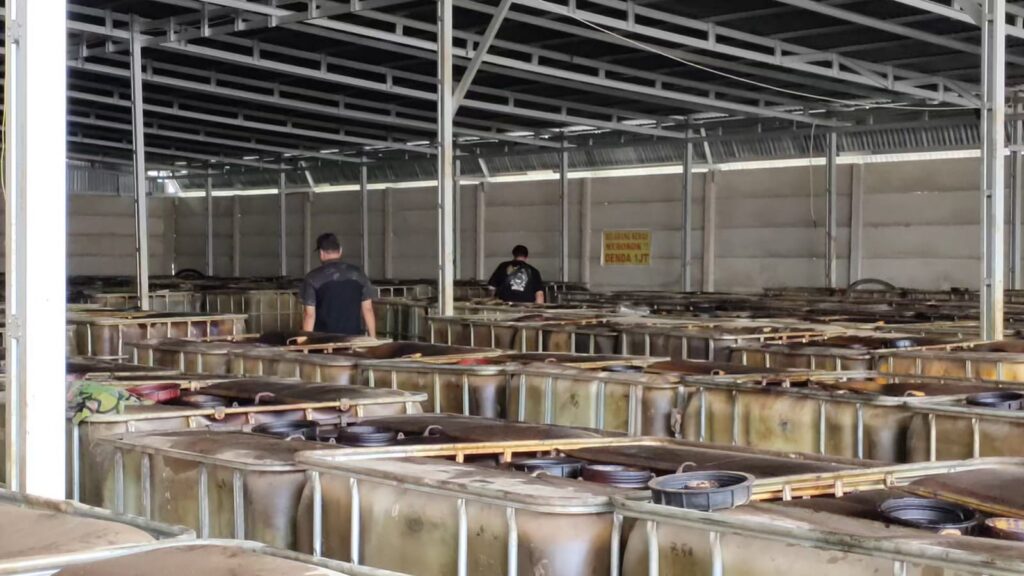 Tiga Gudang BBM Ilegal di Kecamatan Indralaya Utara Ogan Ilir Digerebek Polisi