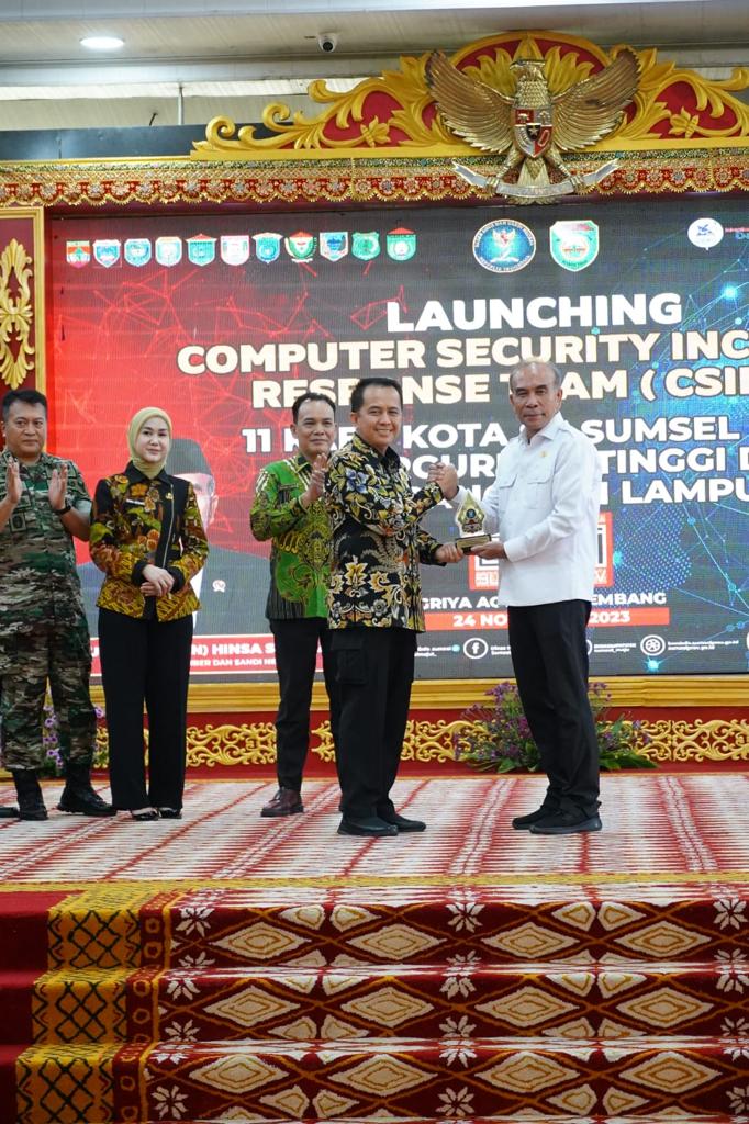 Sukses Launching Serentak CSIRT, Kepala BSSN Apresiasi Kinjerja Pemprov Sumsel
