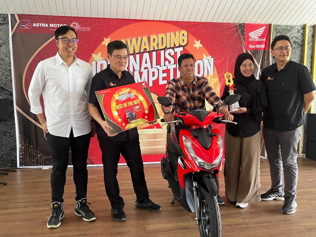 Hadiahkan Satu Unit Motor Pada Journalist Competition 2023, Astra Motor Sumsel Berharap Kolaborasi Yang Baik Dengan Media