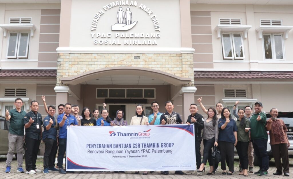 Salurkan CSR, Thamrin Group Perbaiki Gedung YPAC Palembang