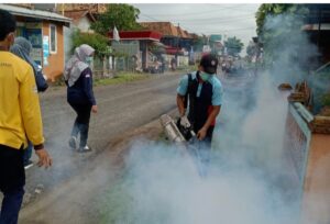 Cegah Wabah DBD, Puskesmas Di OI Lakukan Fogging Di Beberapa Desa