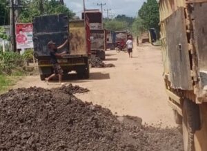 Limbah Perbaikan Jalan Tol Dimanfaatkan Perbaiki Jalan Di OKI