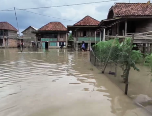 Sungai Lematang Meluap Ratusan Rumah Warga Pali Terendam Air
