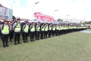 Lepas Ribuan Anggota Amankan TPS Kapolda Ingatkan Anggotanya Bekerja Dengan Dedikasi