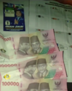 Oknum Caleg Diduga Lakukan Praktik Money Politic