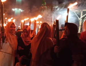 Pawai Obor Warga OKU Sambut Bulan Suci Ramadhan