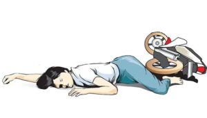 Terperosok Ke Jalan Berlubang, Putri Meninggal Ditabrak Truk